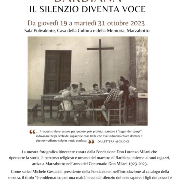 19/10/2023 | “Barbiana – Il silenzio diventa voce”