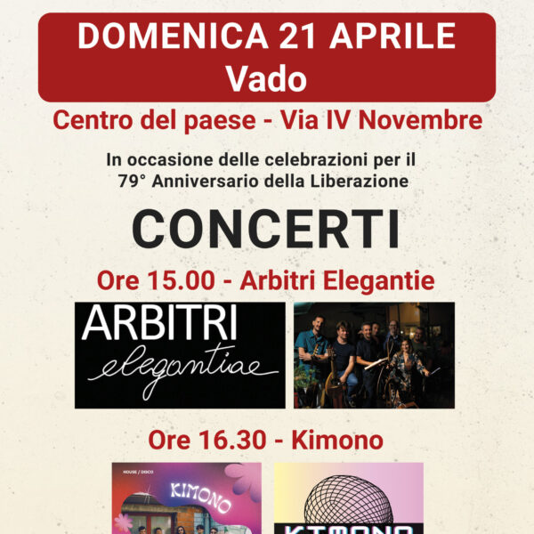 21/04/2024 | Arbitri Elegantie e Kimono in concerto a Vado