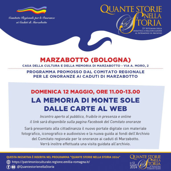12/05/2024 | La memoria di Monte Sole dalle carte al web