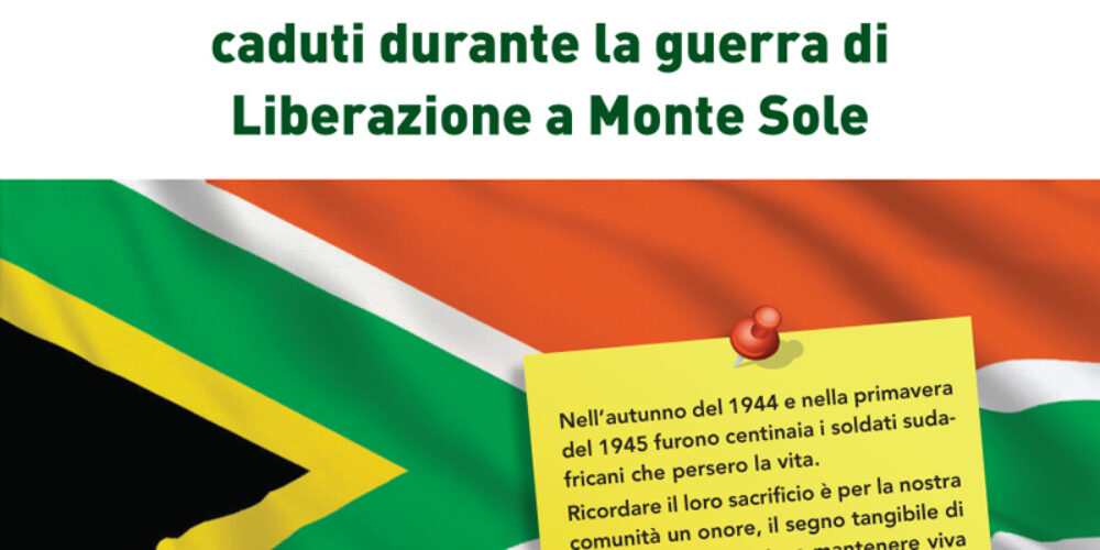 Deposizione corona di alloro in ricordo dei Soldati Sudafricani