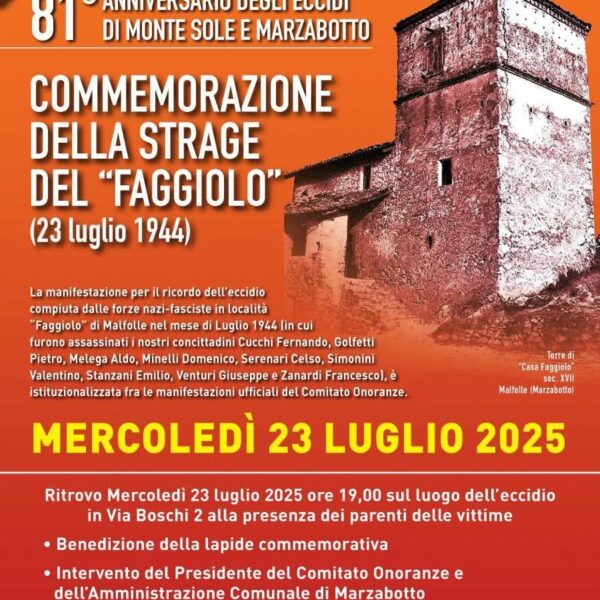 81° Anniversario della strage del “Faggiolo”