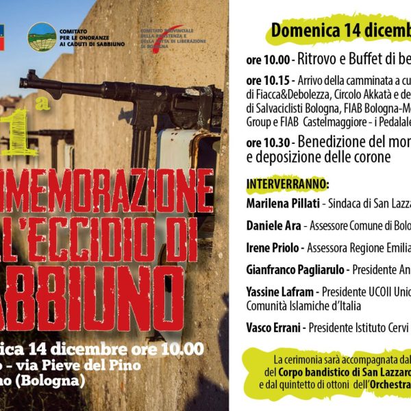 81° commemorazione dell’eccidio di Sabbiuno